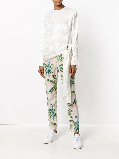 Shop Stella Mccartney Paradise Printed Trousers In Neutrals