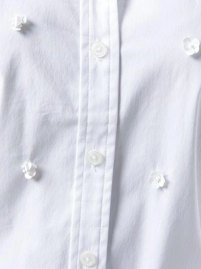Shop Michael Michael Kors Floral Embellishment Shirt - White