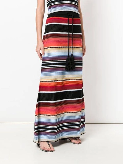 Shop Laneus Mexico Skirt In Multicolour