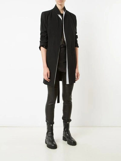 Shop Ann Demeulemeester Lightweight Coat - Black