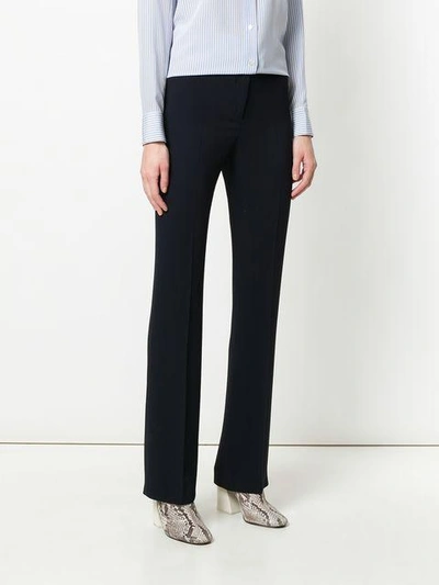 Shop Les Copains Concealed Front Trousers In Blue