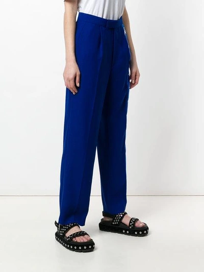 Shop Faith Connexion X Kappa Tailored Trousers - Blue