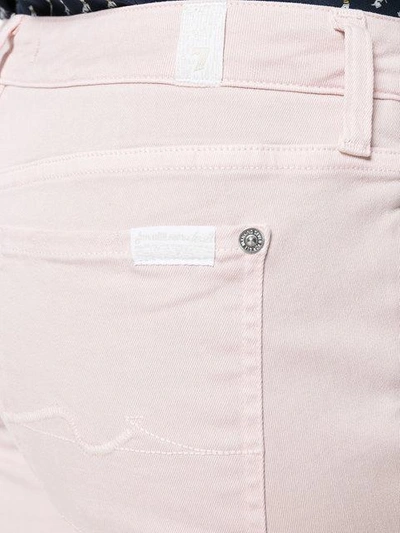 Shop 7 For All Mankind Pyper Cropped Jeans - Pink