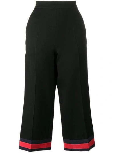 Shop Gucci Pajama Pant With Web Detail - Black