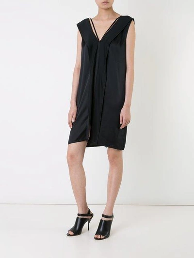 Shop Ann Demeulemeester Open Back Dress In Black