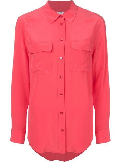Shop Equipment Button Pocket Shirt In Pink