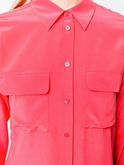 Shop Equipment Button Pocket Shirt In Pink