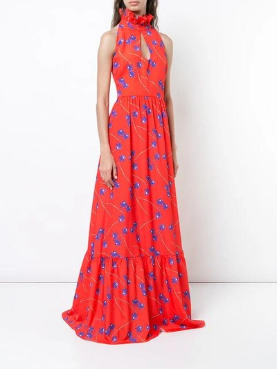 Shop Borgo De Nor Floral Maxi Dress - Rot In Red