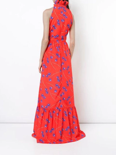 Shop Borgo De Nor Floral Maxi Dress - Rot In Red