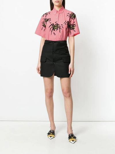 Spider Print Shirt In F0028 Rosa