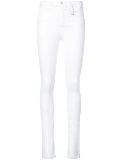 Shop Thomas Wylde Lavender High-waisted Jeans - White