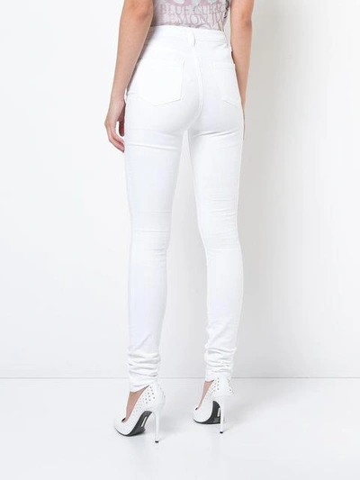Shop Thomas Wylde Lavender High-waisted Jeans - White