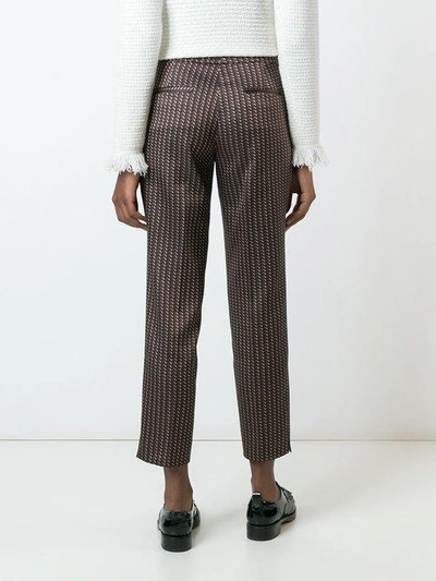 Shop Etro Jacquard Trousers In 100