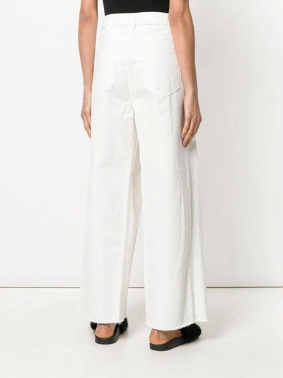 Shop Aalto Inverted Pleat Jeans In White