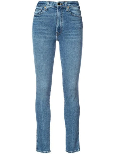Shop Khaite Classic Skinny Jeans In Blue