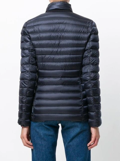 Shop Moncler Fitted Padded Jacket In Blue