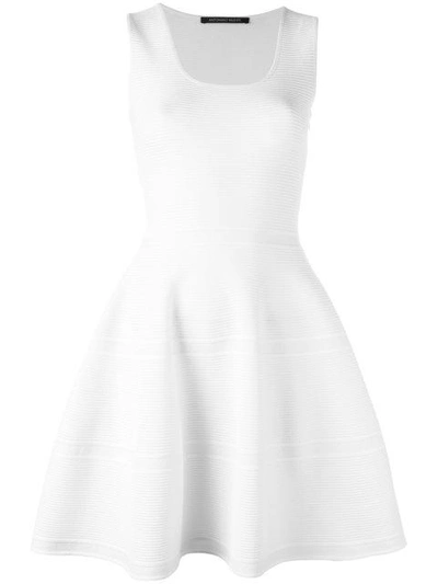 Shop Antonino Valenti Agathea Ribbed Dress In White