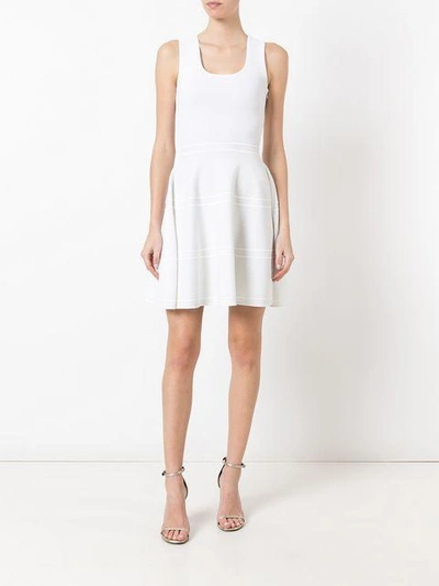 Shop Antonino Valenti Agathea Ribbed Dress In White