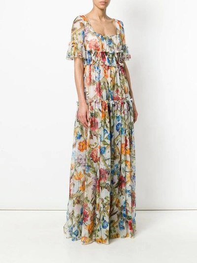 floral frilled dress