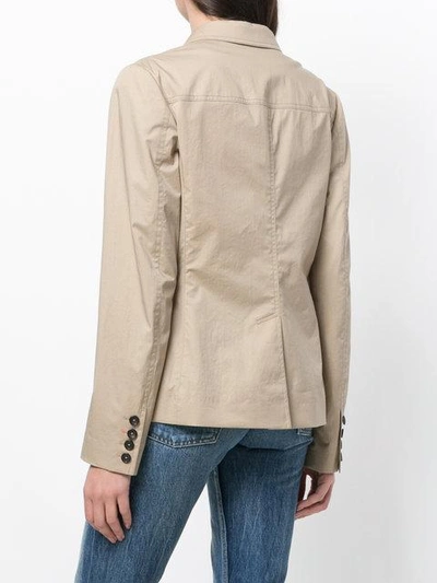 Shop Ps By Paul Smith 'sabbia' Contrasted Jacket - Neutrals