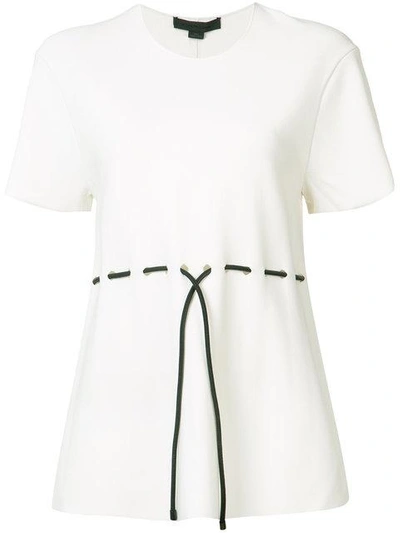 Shop Alexander Wang Waist-tie Top In White