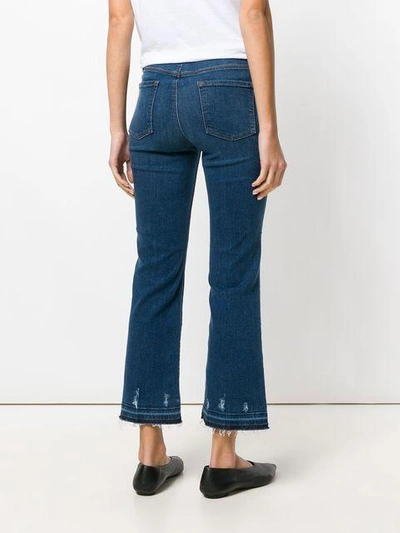 Shop J Brand Selena Cropped Jeans In Blue