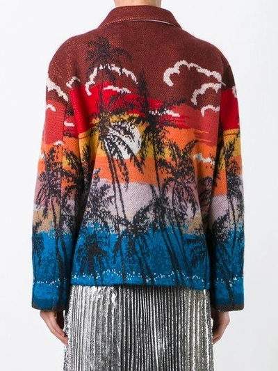 Shop N°21 Palm Print Bomber Jacket In Multicolour