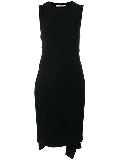 Shop Givenchy Open Back Tie Waist Dress In Black