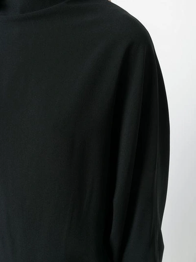 Shop Chalayan Draped High Neck Gown In Black