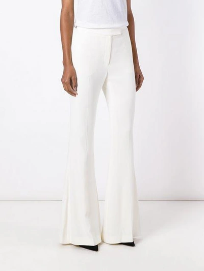 Shop Alexander Mcqueen Tailored Flared Trousers - Neutrals