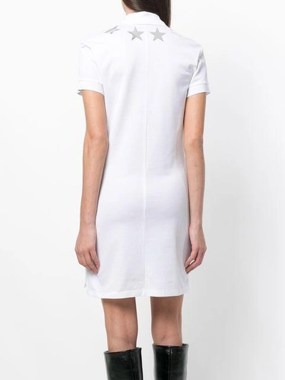 Shop Givenchy Star Print Polo Dress - White
