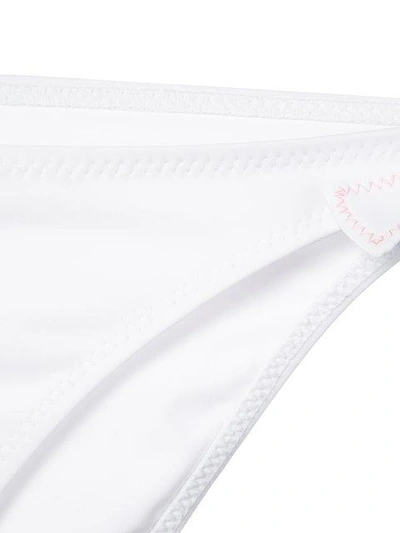 Shop Kisuii Stitch Detail Triangle Bikini In White