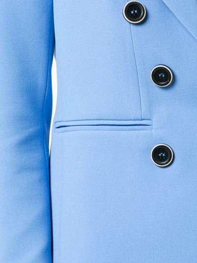 Shop Veronica Beard V-neck Button Blazer - Blue