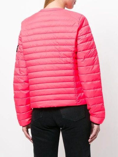 Shop Ecoalf Puffer Jacket - Pink & Purple