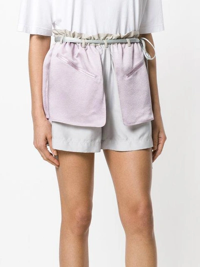 Shop Valentino Schappe Shorts - Pink & Purple