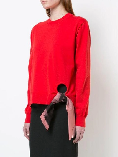 Shop Calvin Klein 205w39nyc X Andy Warhol Scarf Detail Top In Red