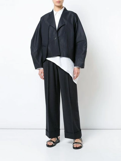 Shop Chalayan Double Layer Curved Sleeve Jacket