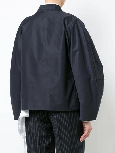 Shop Chalayan Double Layer Curved Sleeve Jacket
