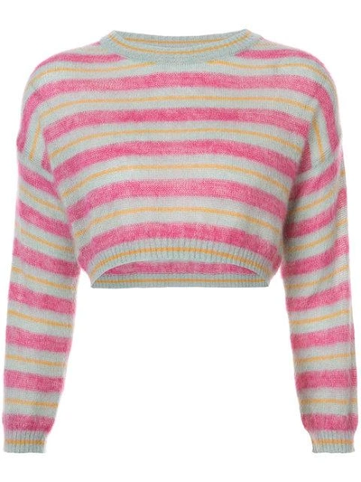 Shop Alberta Ferretti Striped Sweater