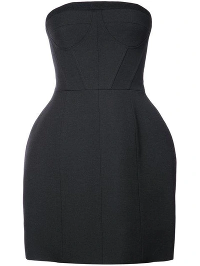 Shop Vera Wang Strapless Mini Bell Dress