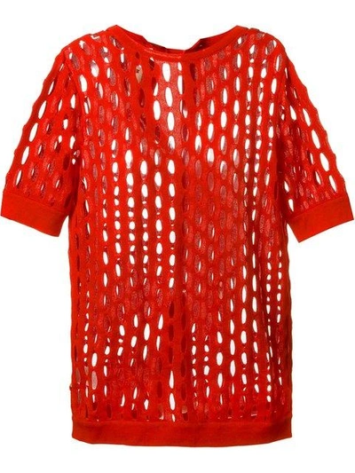 Shop Marni Perforated Knit Top