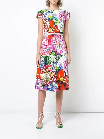 Shop Mary Katrantzou Osmond Printed Dress In Multicolour