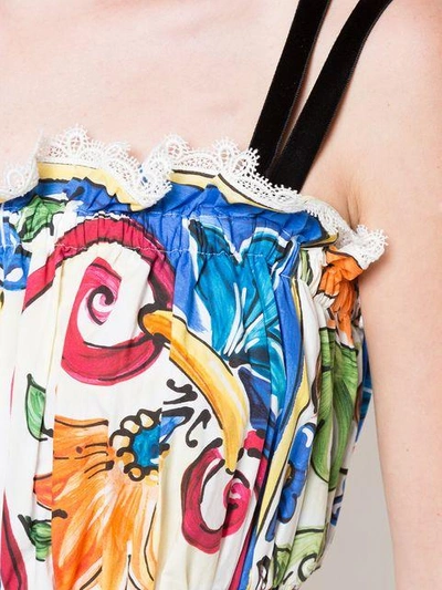 Shop Dolce & Gabbana Majolica Print Maxi Dress