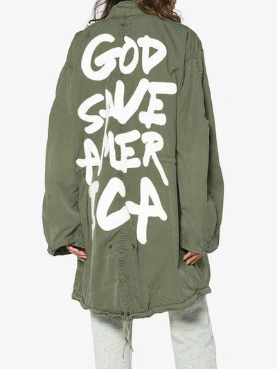 Shop R13 God Save America Coat - Green