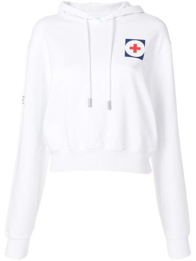 Off white red cross hoodie online