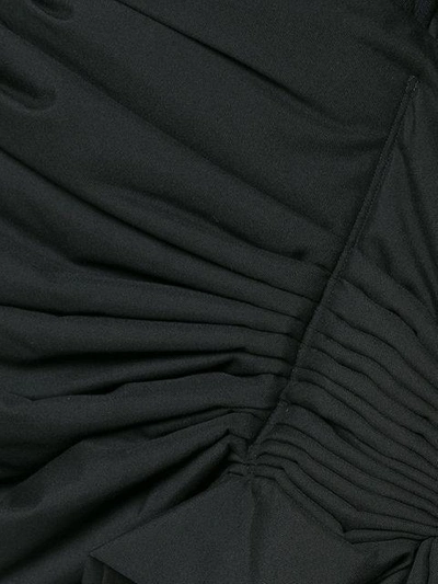 Shop Yohji Yamamoto Gathered Asymmetric Skirt In Black