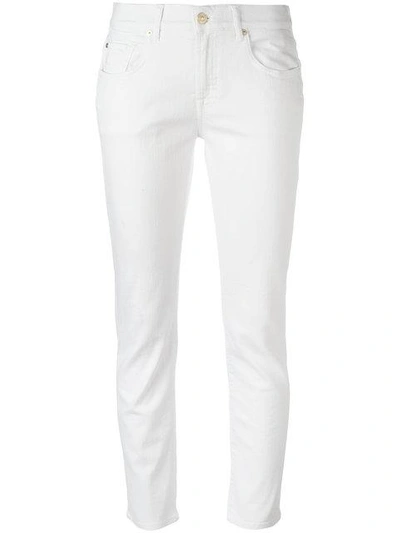 Shop 7 For All Mankind Straight-leg Jeans In White