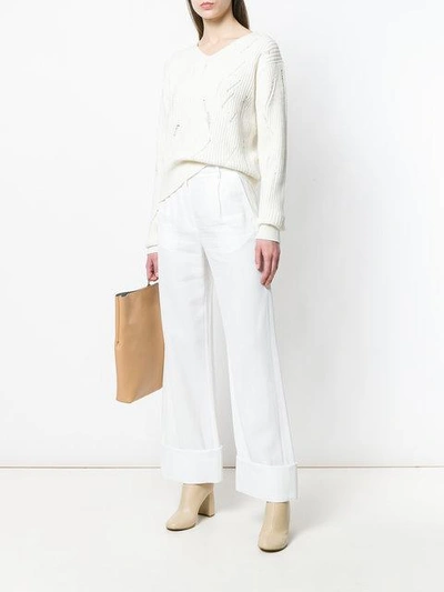 Shop Mm6 Maison Margiela Turn In White