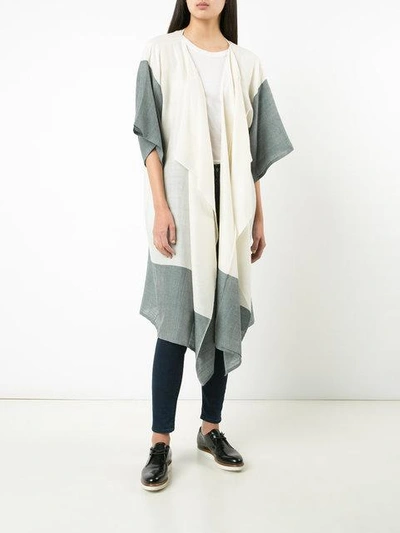 Denis Colomb Bi-colour Lightweight Jacket In White