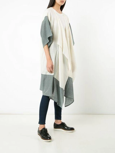 Denis Colomb Bi-colour Lightweight Jacket In White